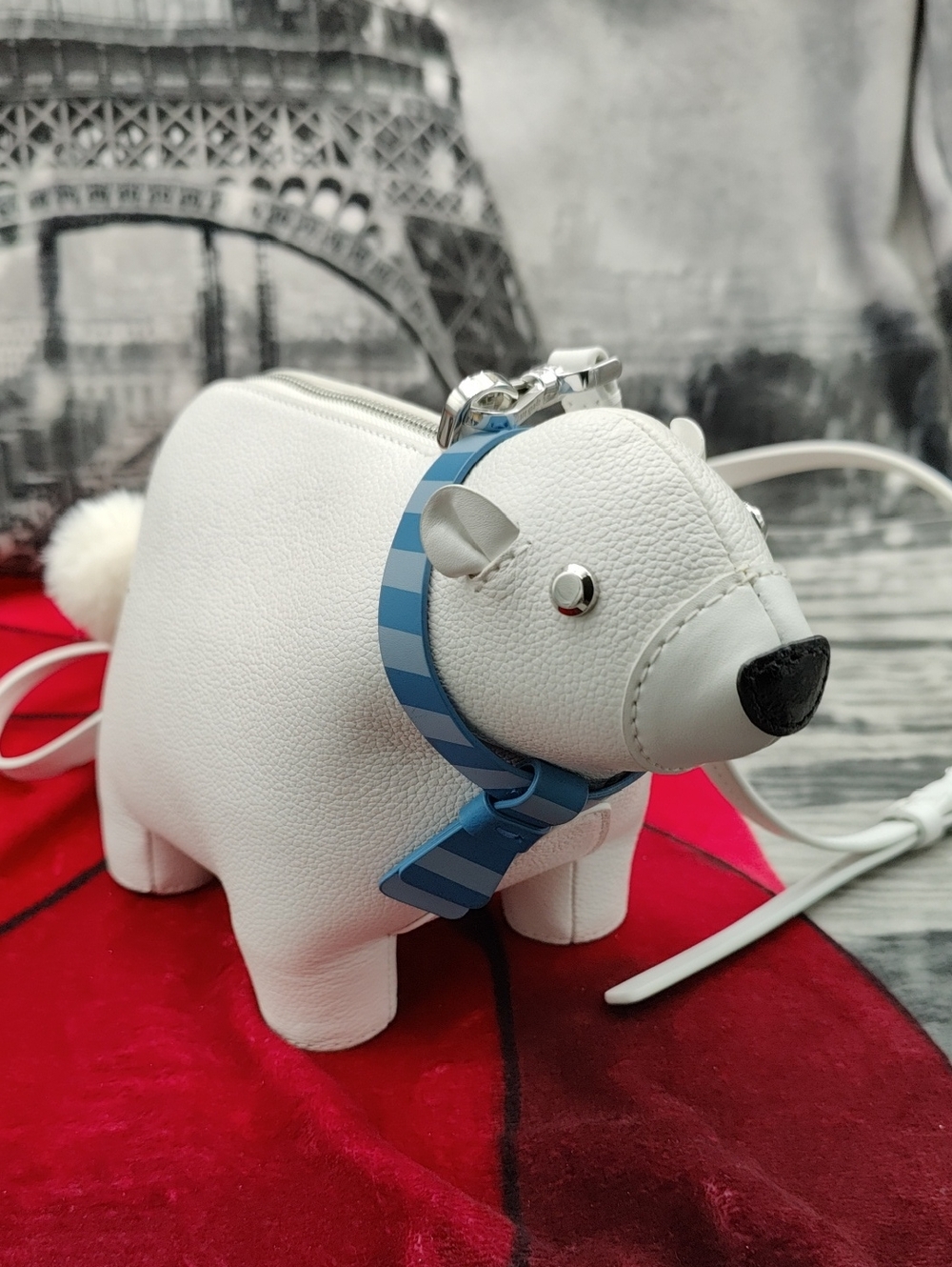Kate Spade New York Arctic Friends Polar Bear Crossbody Leather Bag